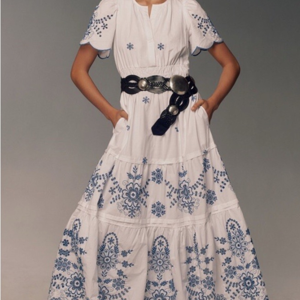 Anthropologie Somerset Maxi Dress Eyelet Edition
